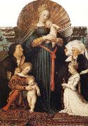 Hans holbein the younger Madonna of Mercy and the Family of Jakob Meyer zum Hasen France oil painting artist